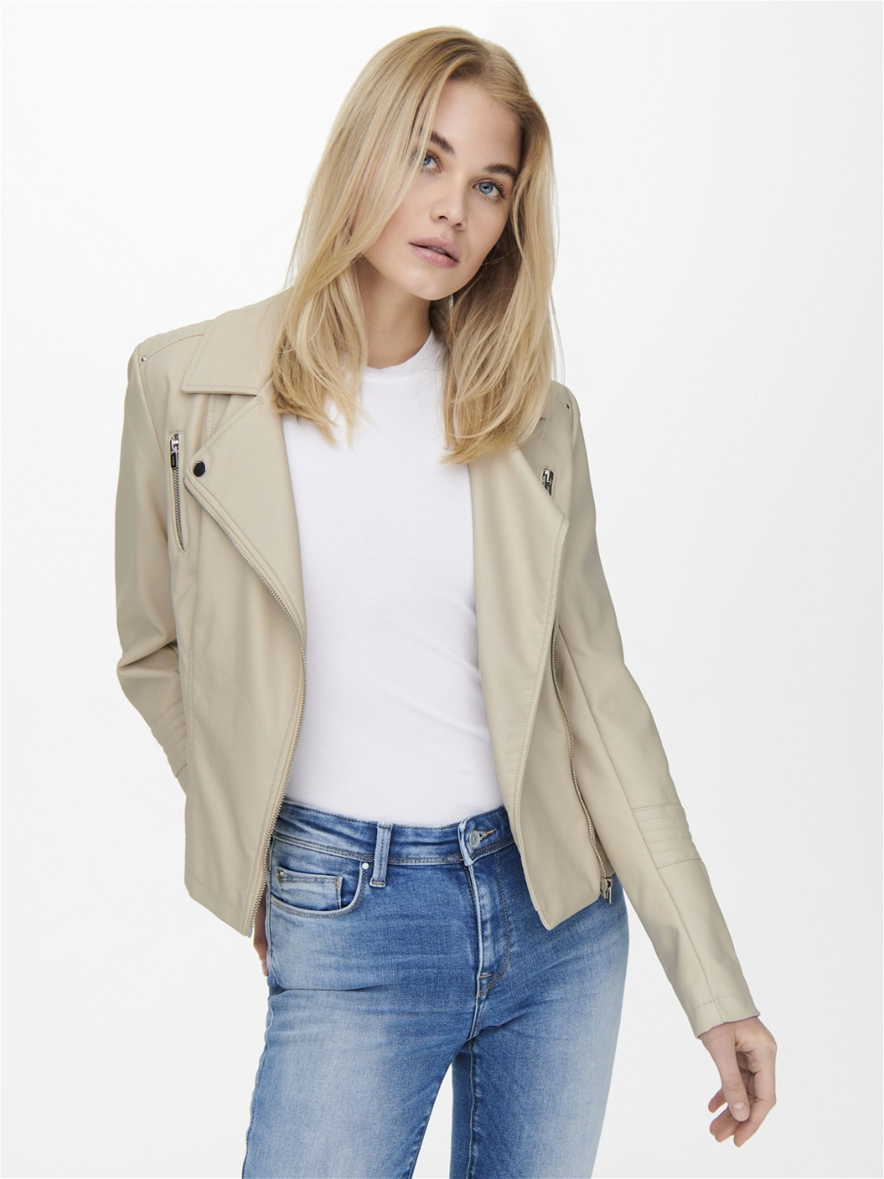 ONLGEMMA FAUX LEATHER BIKER OTW NOOS