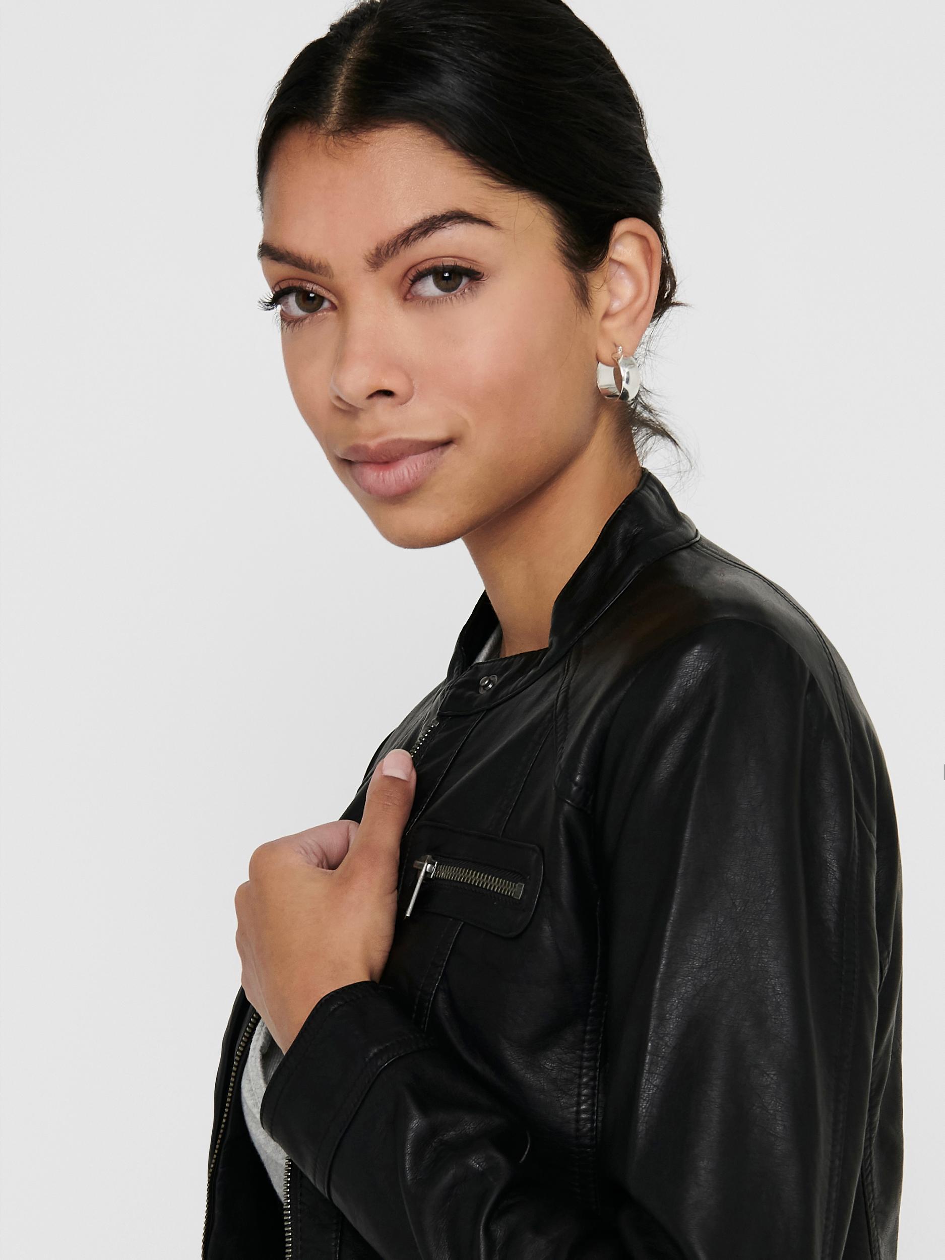 ONLBANDIT FAUX LEATHER BIKER OTW NOOS