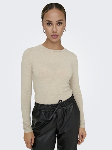 ONLSIA L/S O-NECK TOP BOX JRS