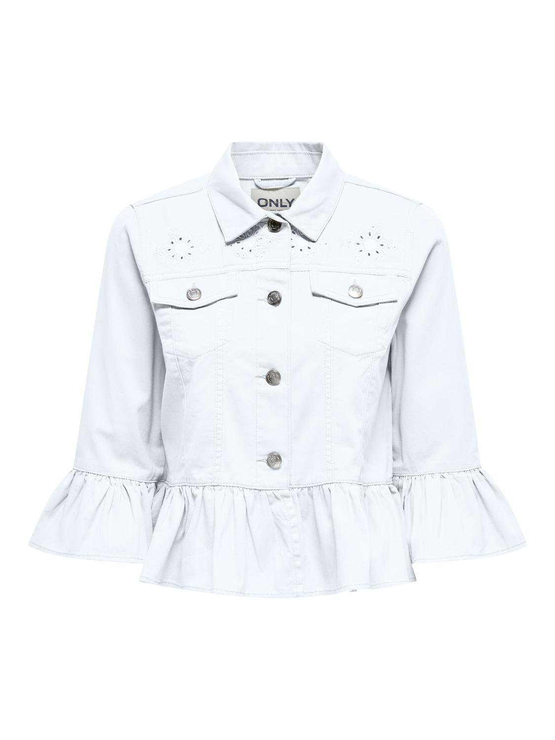 ONLVALERIE 3/4 EM FRILL JACKET PNT
