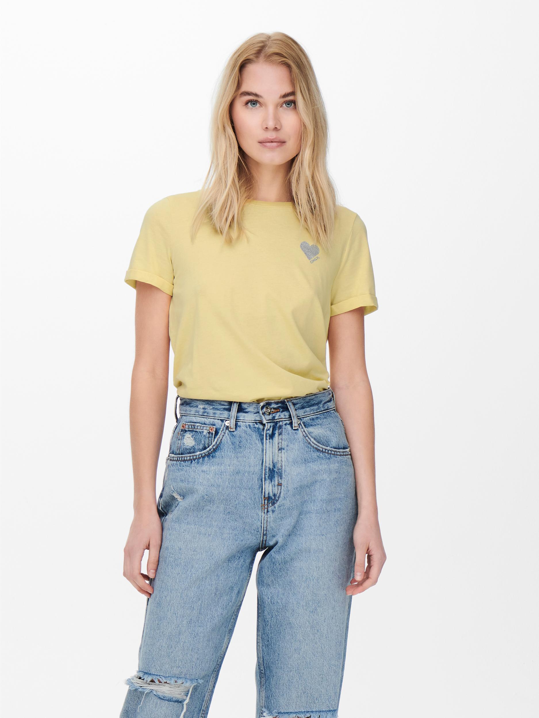 ONLKITA LIFE S/S LOGO TOP NOOS