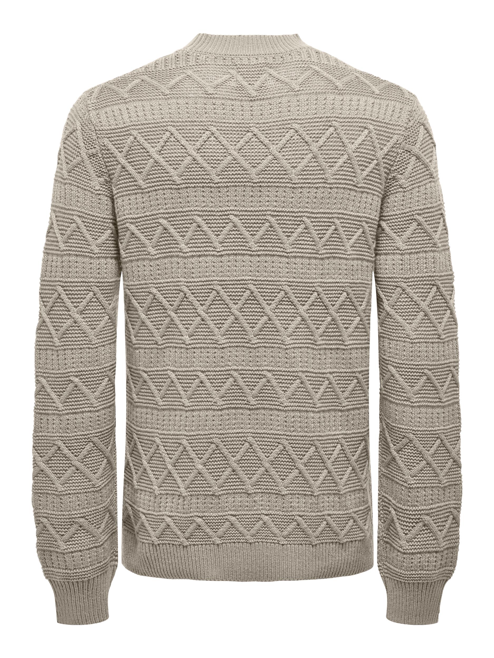 ONSWADE REG 5 STRUC CREW NECK KNIT