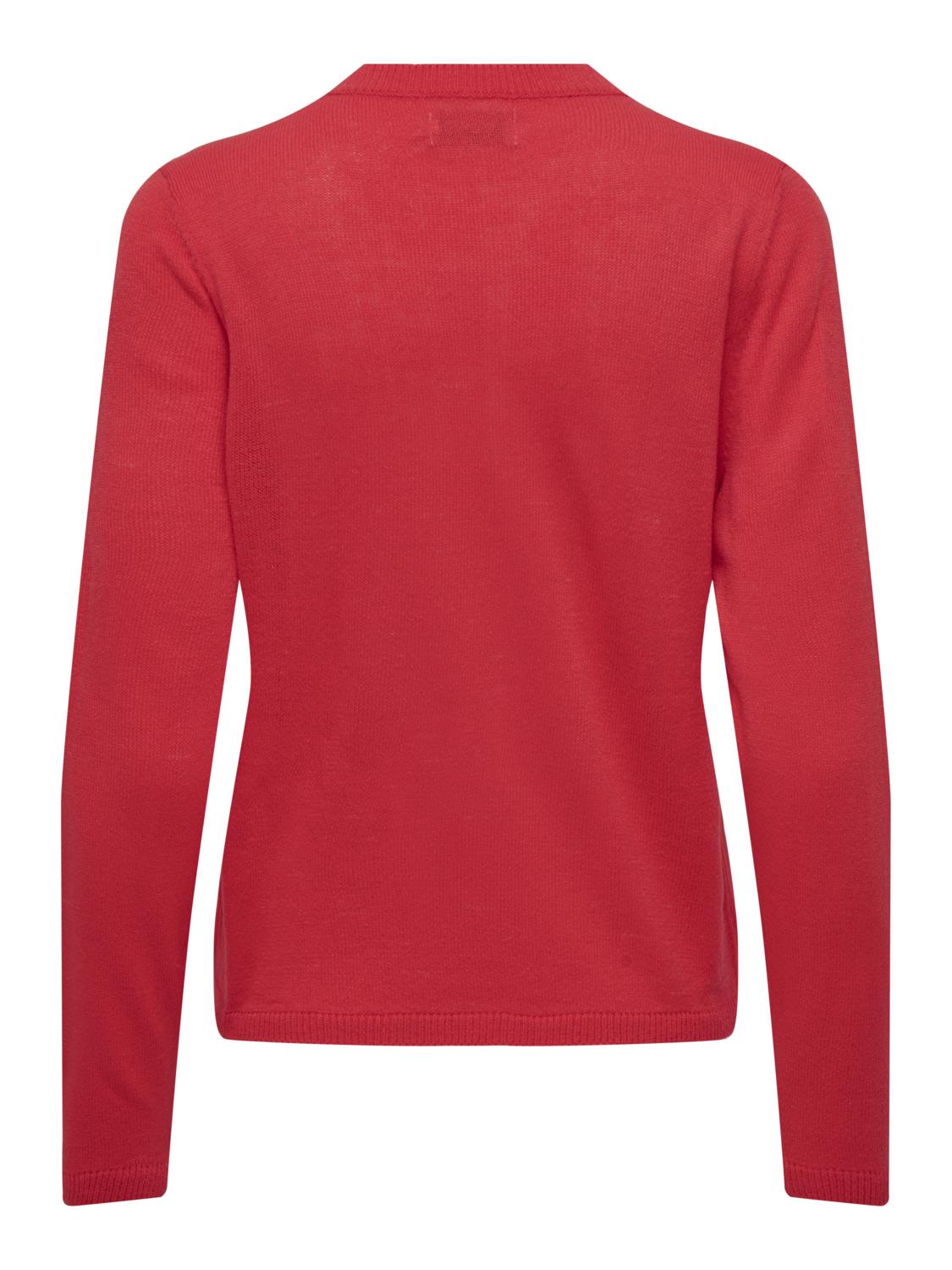 ONLXMAS SELFIE LS O-NECK BOX KNT