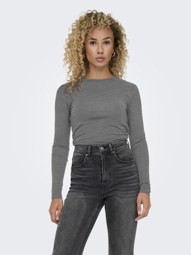 ONLSIA L/S O-NECK TOP BOX JRS