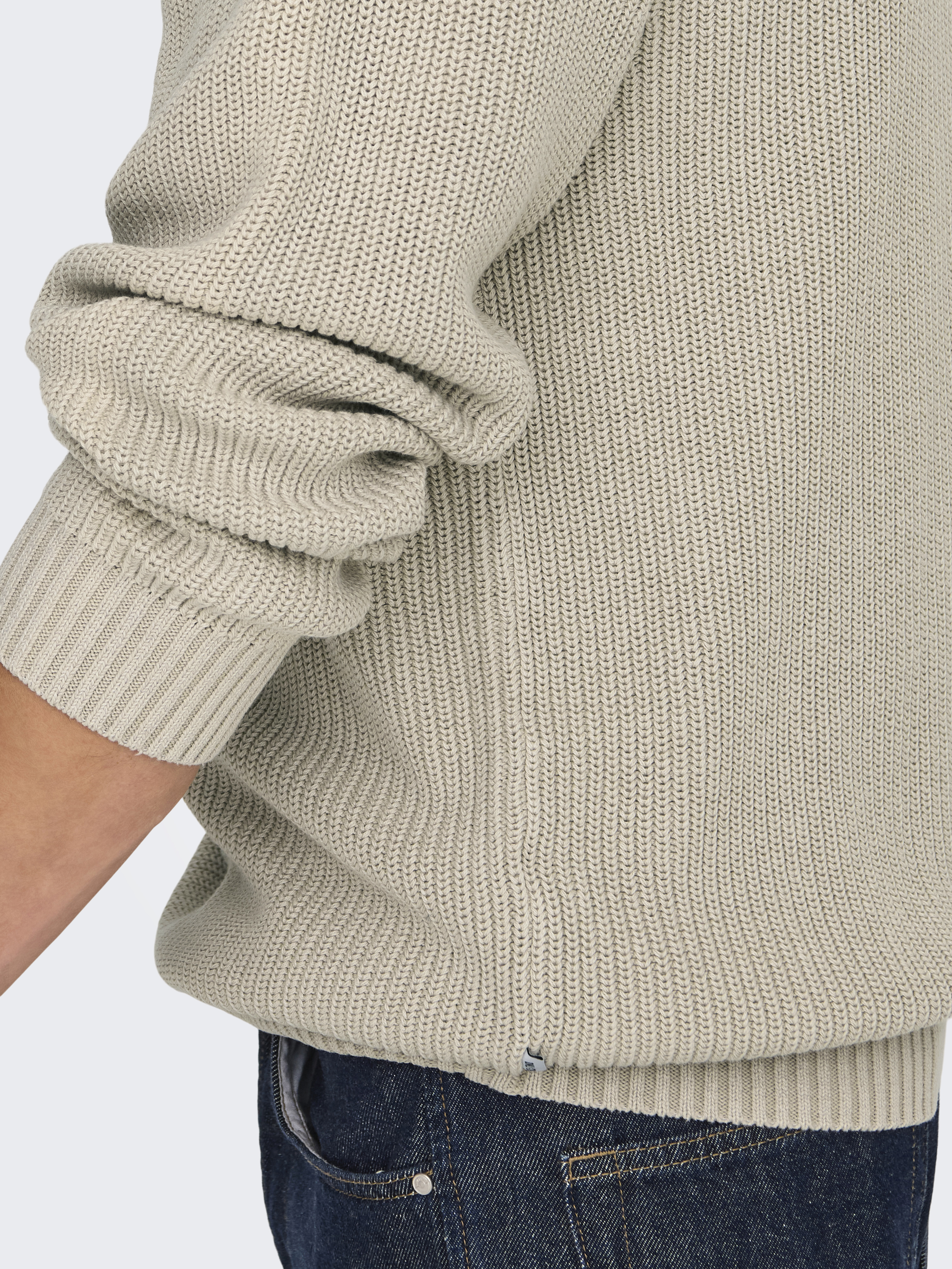 ONSROSU REG 7 WASH CREW KNIT