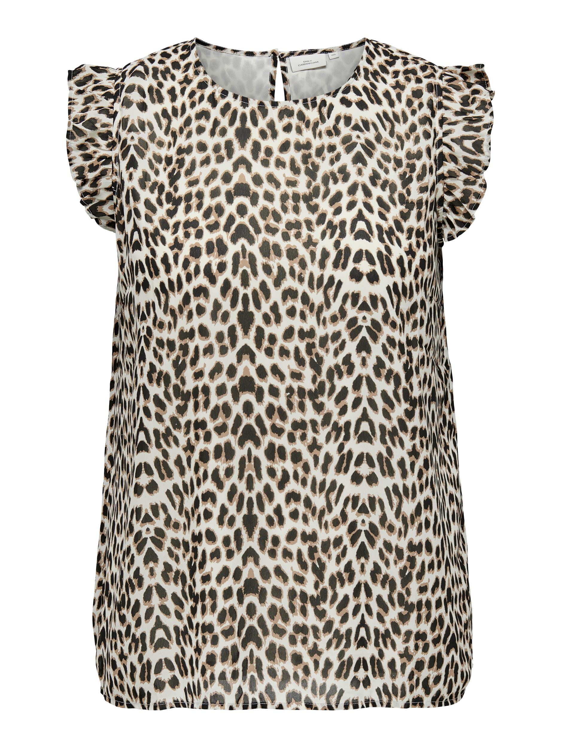 CARANN STAR LIFE S/L FRILL TOP AOP