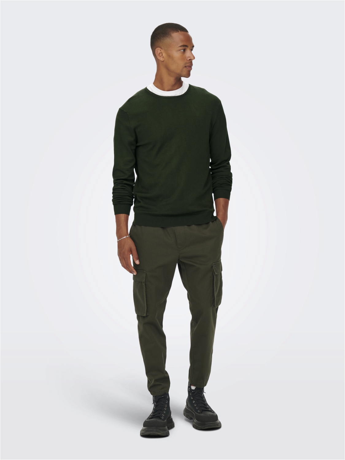 ONSWYLER LIFE REG 14 LS CREW KNIT NOOS