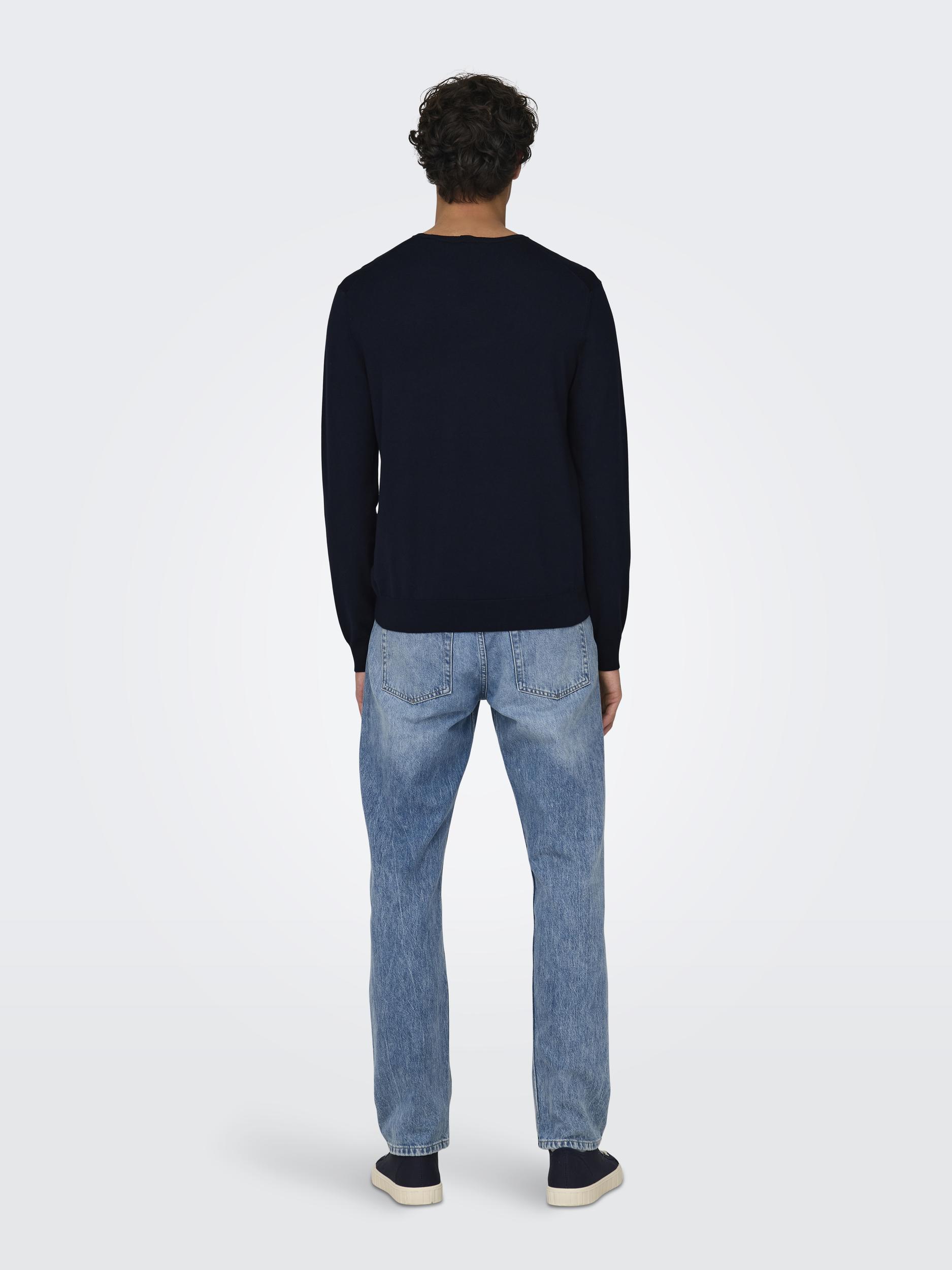 ONSWYLER LIFE REG 14 LS CREW KNIT NOOS