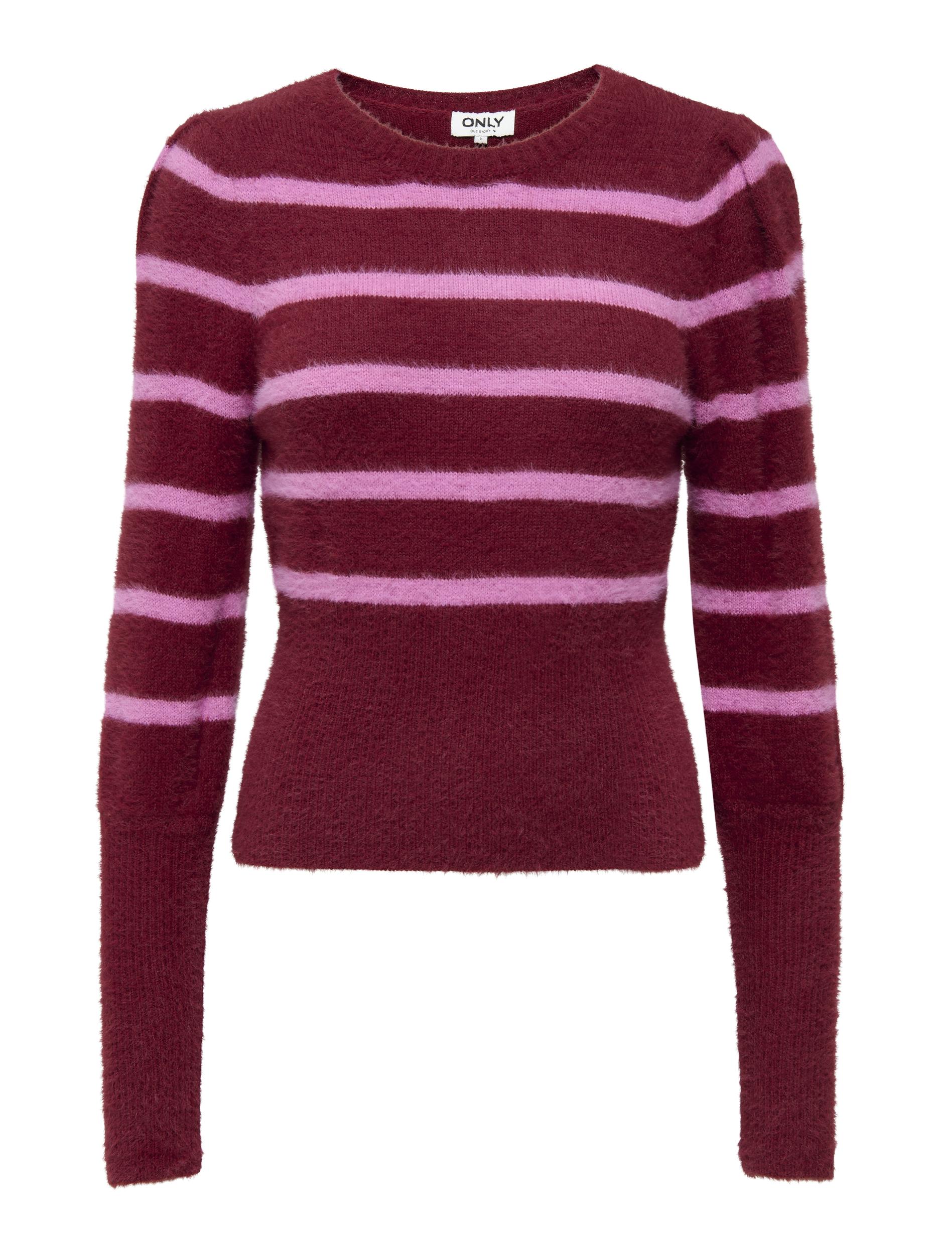 ONLPIUMO LS PUFF STRIPE O-NECK CC KNT