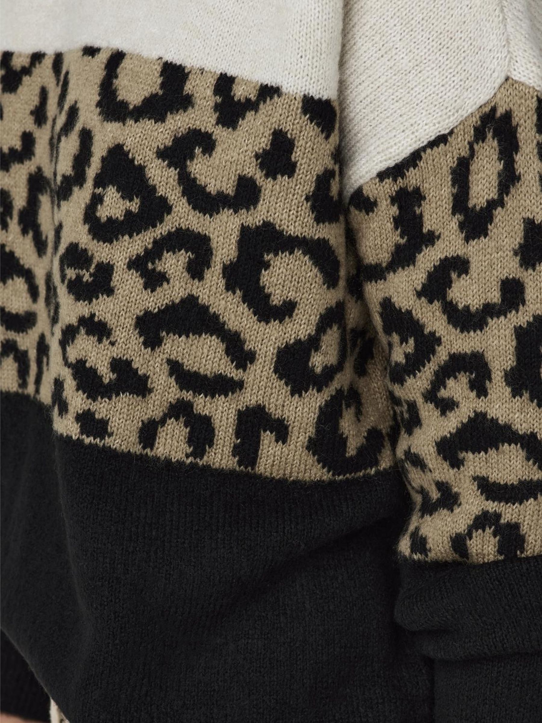 ONLJADE ANIMAL LS O-NECK NCA KNT