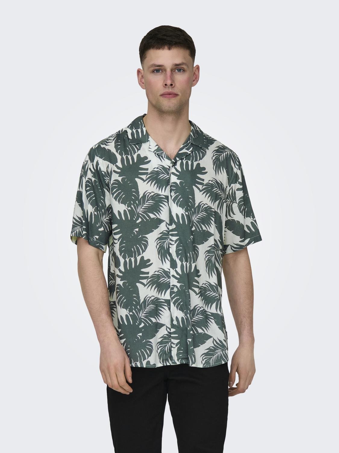 ONSDASH LIFE REG VISC AOP SS SHIRT 8400