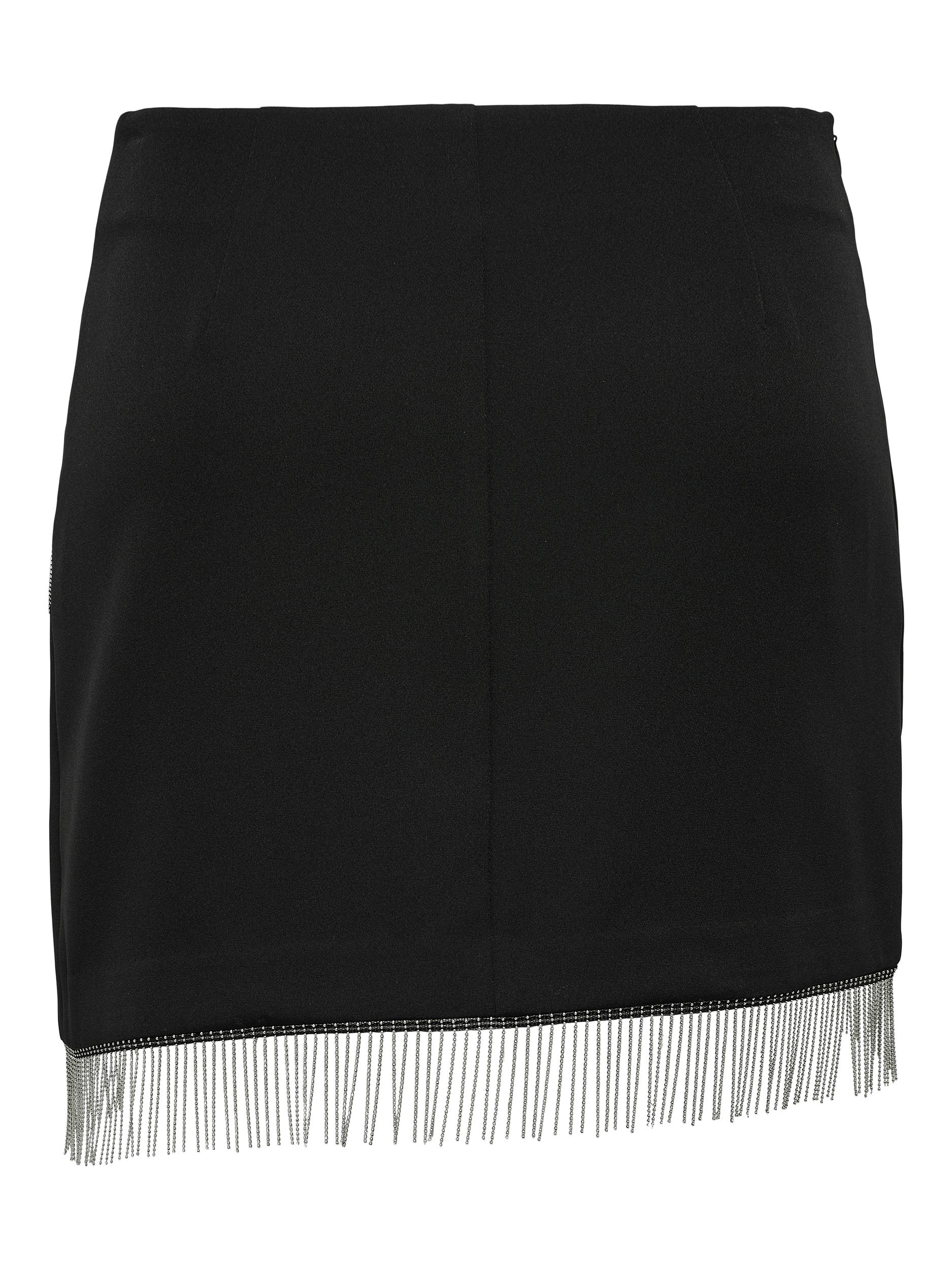 ONLORLEEN HW RHINESTONE SHORT SKIRT TLR