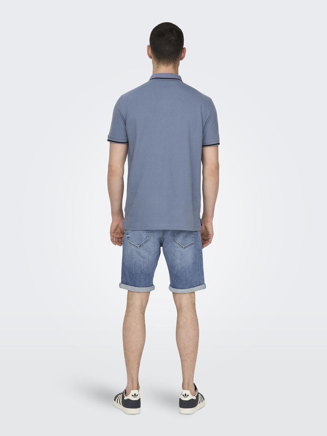 ONSFLETCHER LIFE SLIM SS POLO NOOS