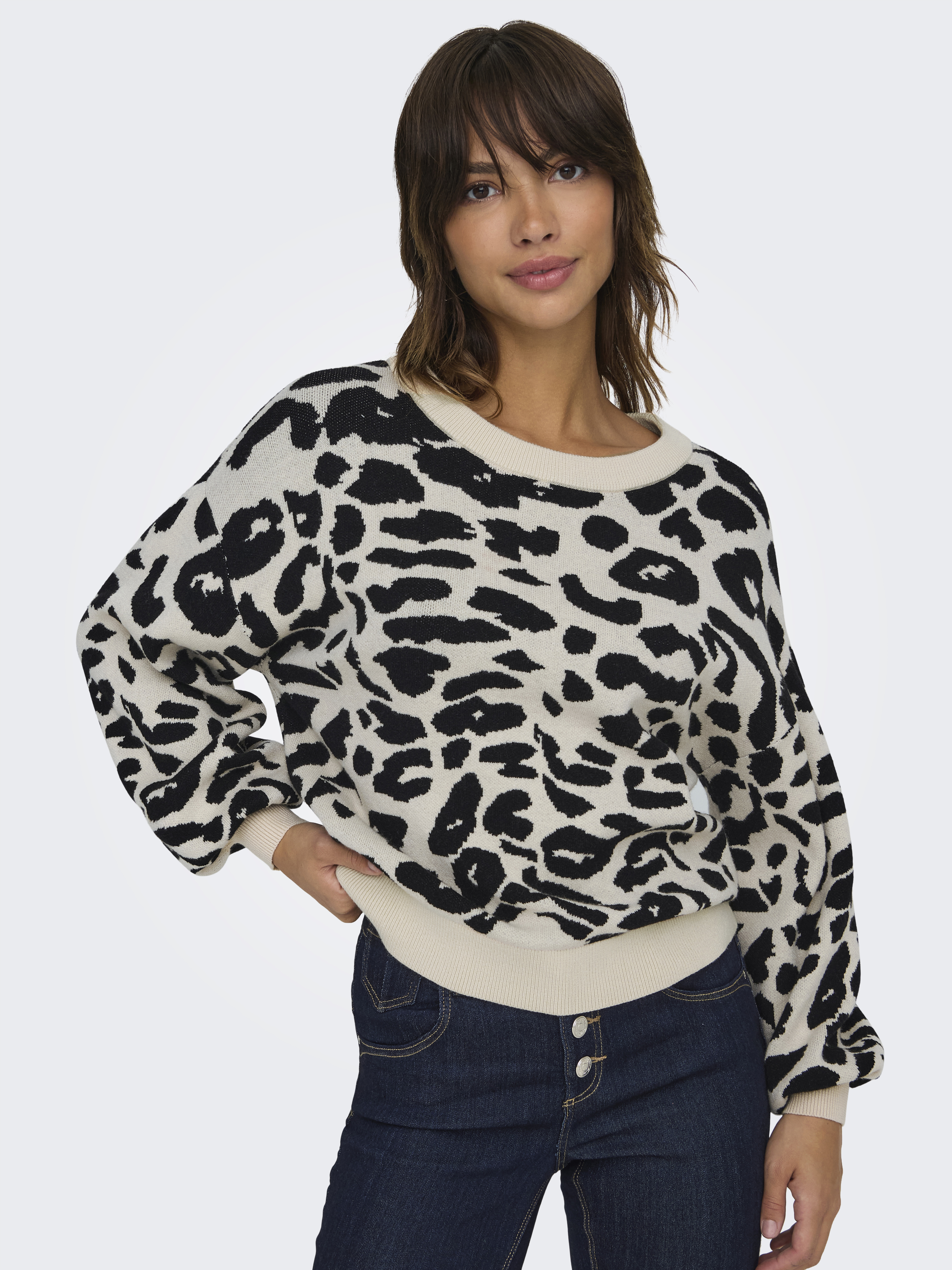 ONLLIMA LIFE LS JQ O-NECK KNT