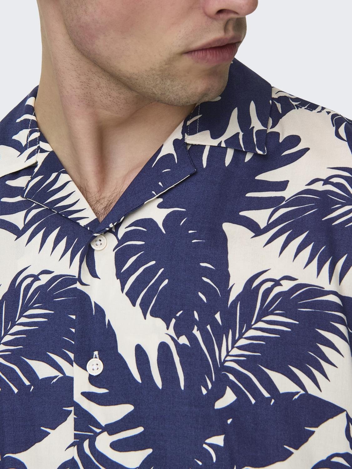 ONSDASH LIFE REG VISC AOP SS SHIRT 8400