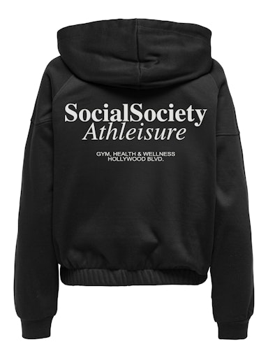 ONLDAZE L/S ZIP PRINT HOOD SWT