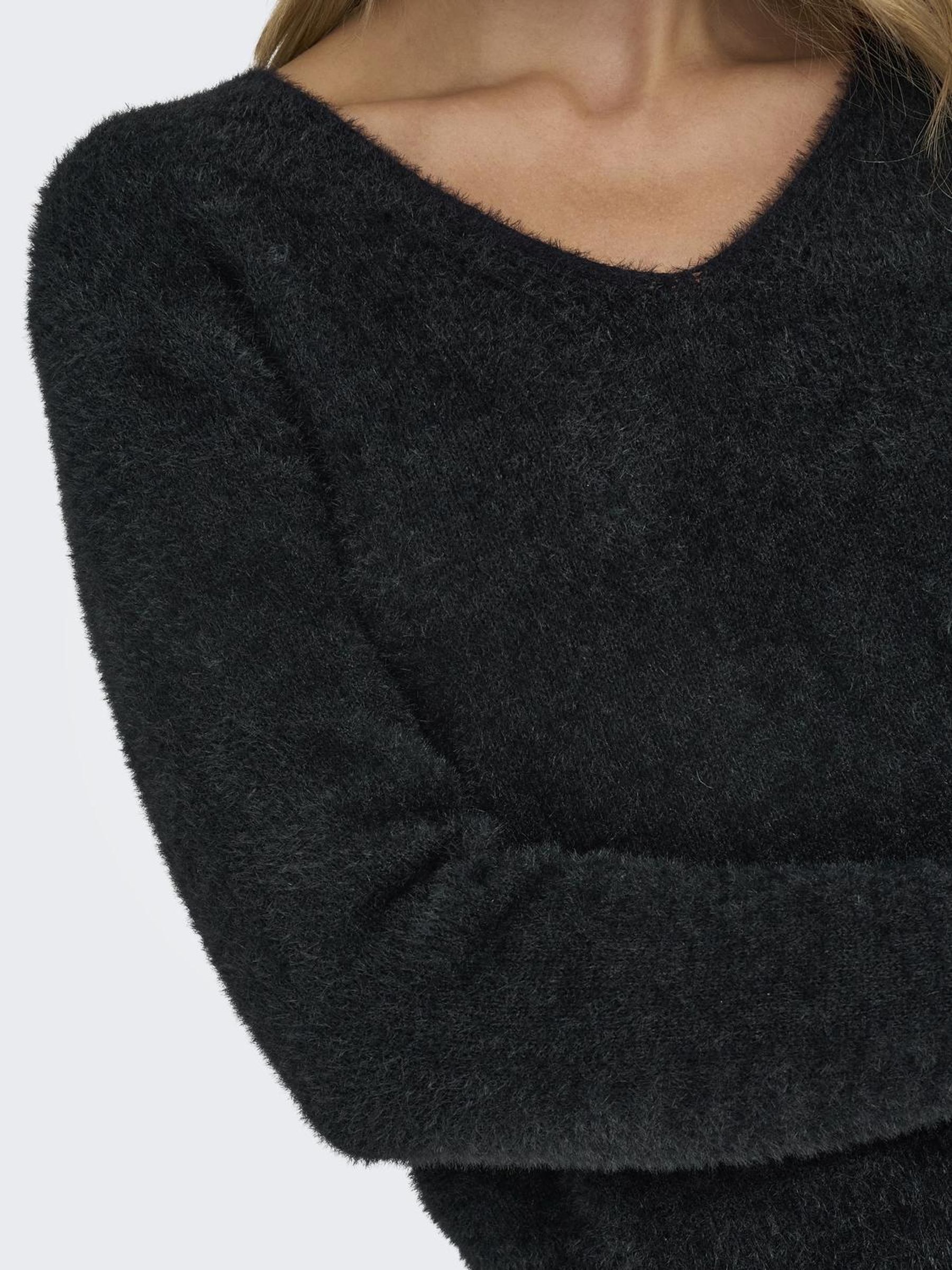 ONLELLA PIUMO LS V-NECK NCA KNT