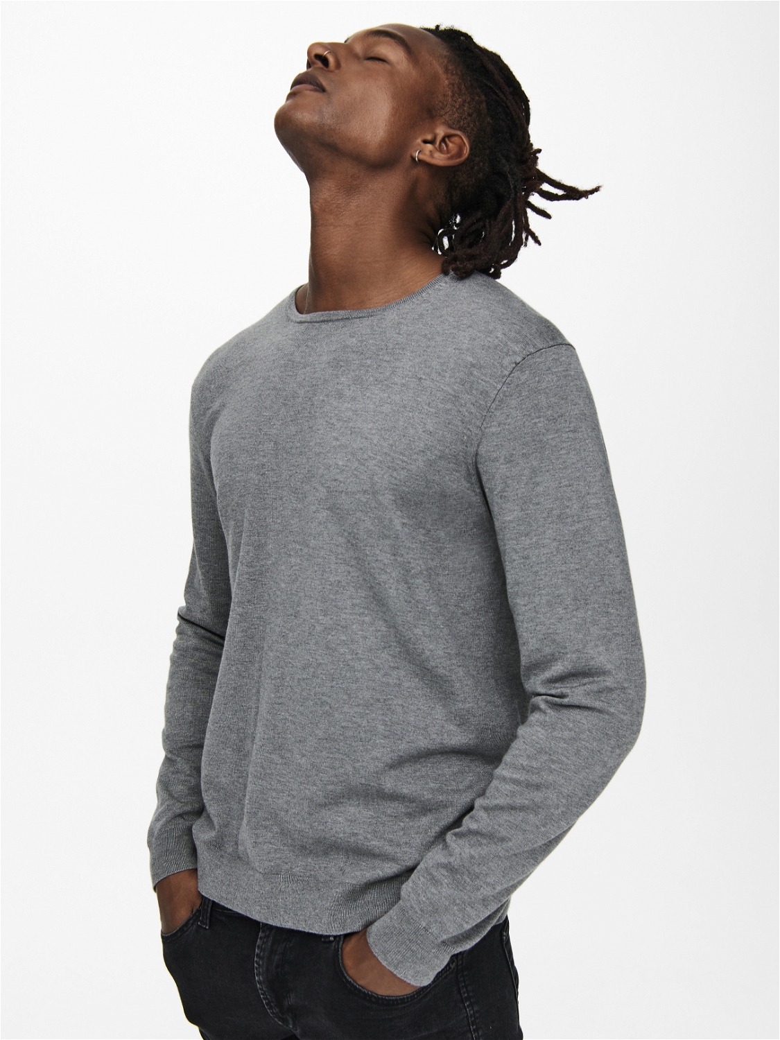 ONSWYLER LIFE REG 14 LS CREW KNIT NOOS