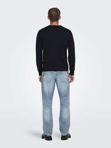 ONSXMAS REG 5 PLACE CREW KNIT
