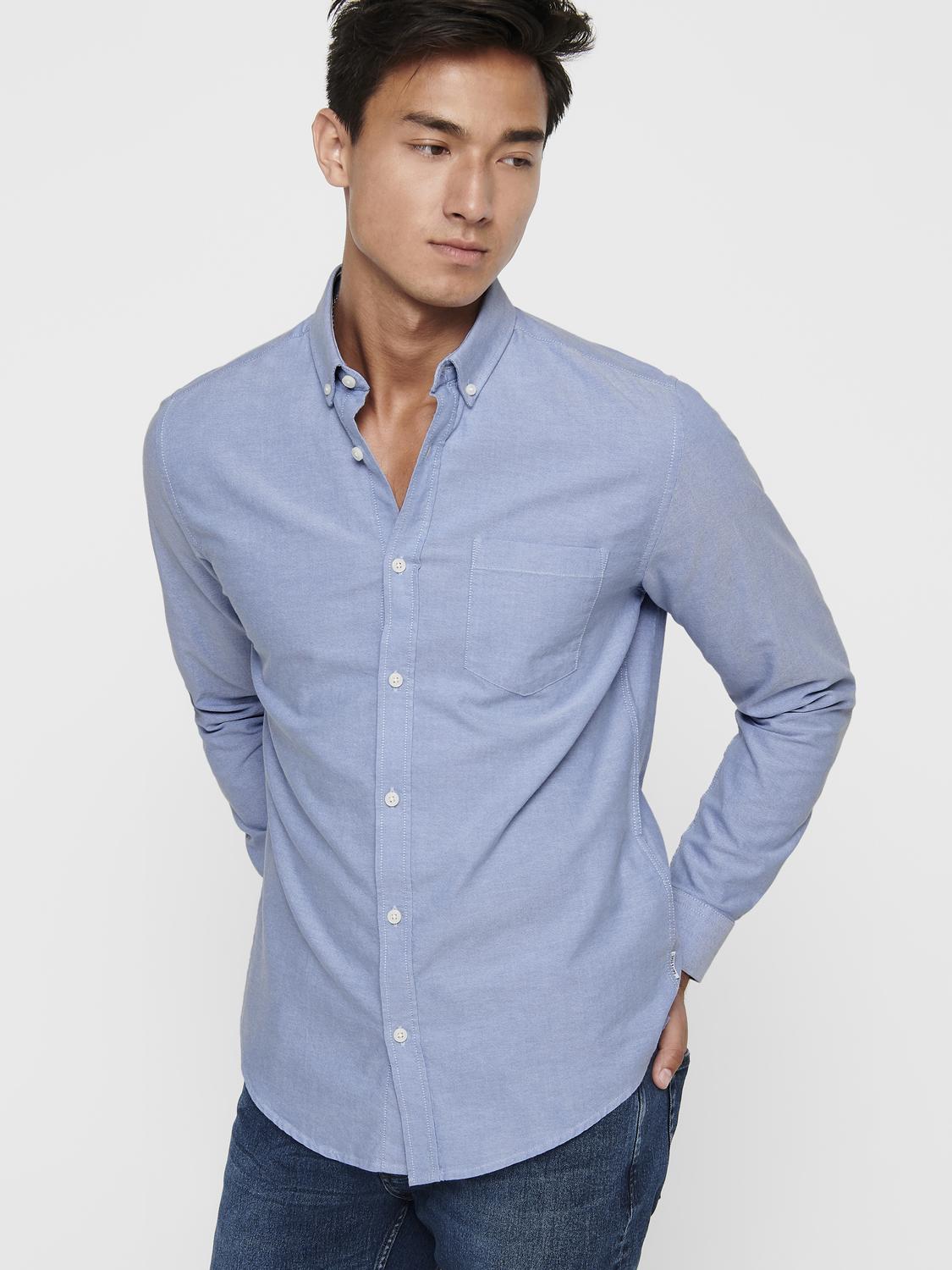 ONSALVARO SLIM LS OXFORD SHIRT NOOS