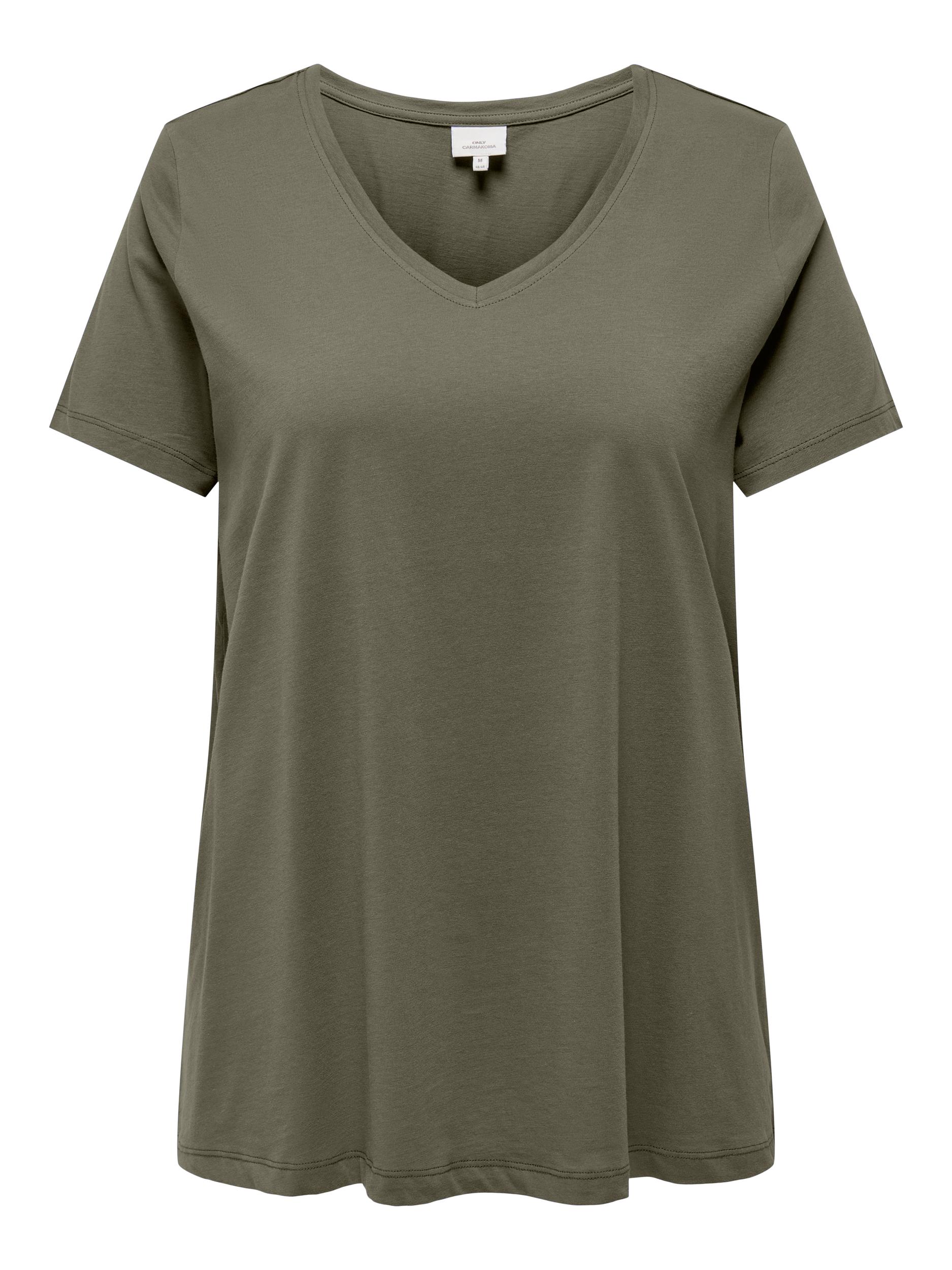 CARBONNIE LIFE S/S V-NECK A-SHAPE TEE
