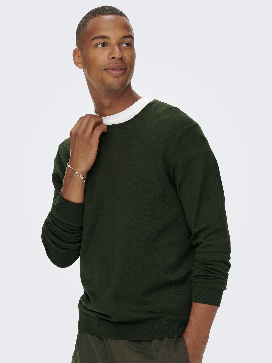 ONSWYLER LIFE REG 14 LS CREW KNIT NOOS