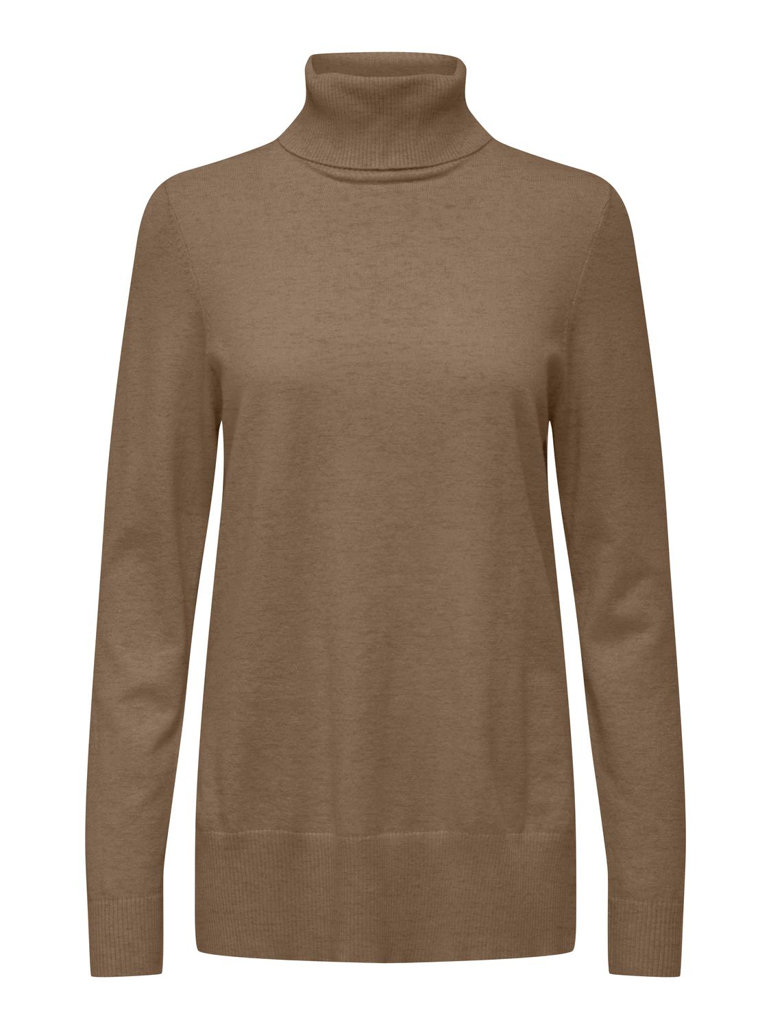 ONLIBI LS LONG SLIT ROLLNECK CC KNT