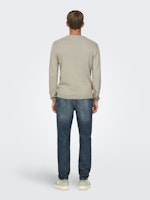 ONSTAPA REG 12 STRUC LS CREW KNIT NOOS