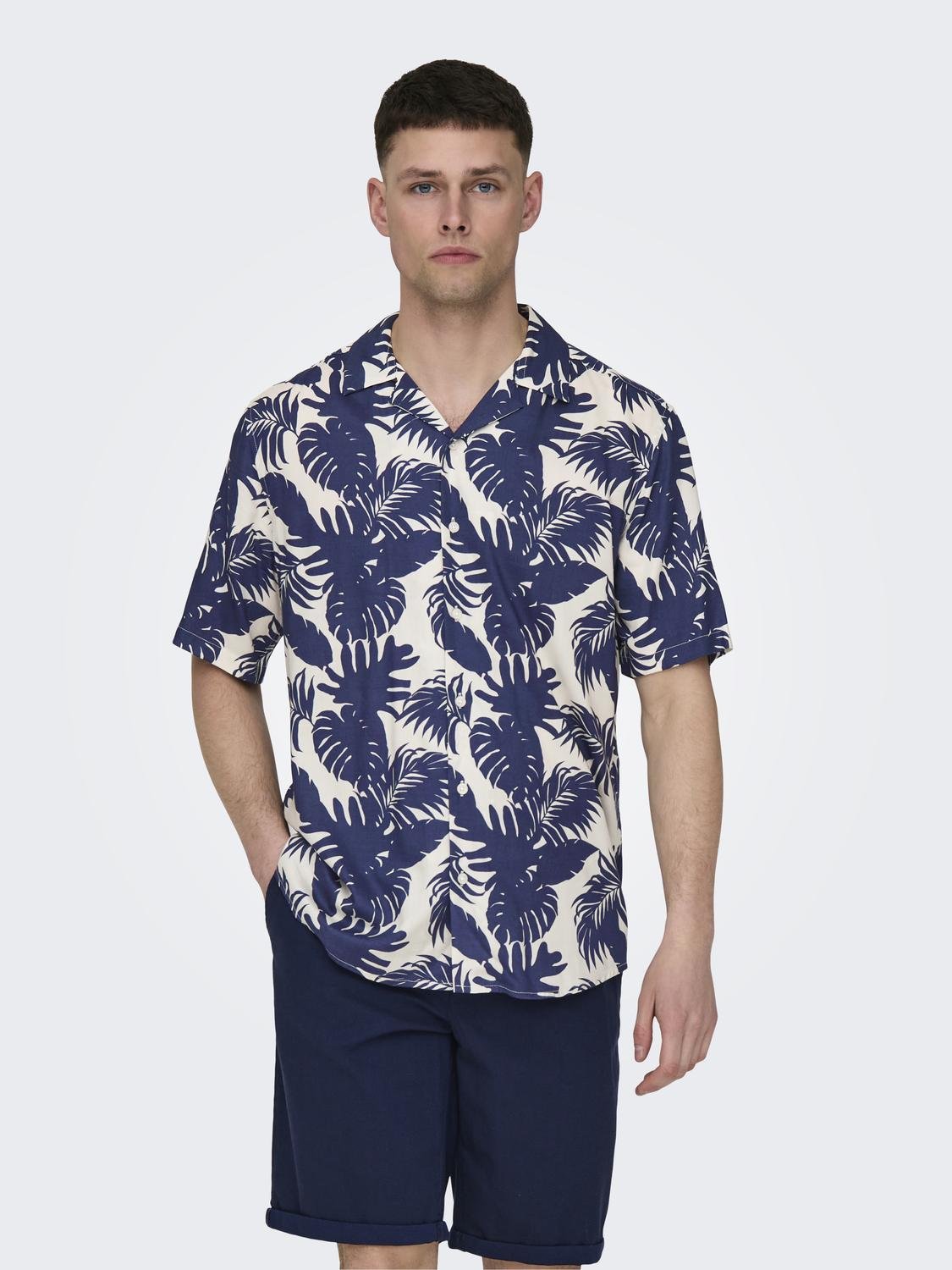 ONSDASH LIFE REG VISC AOP SS SHIRT 8400