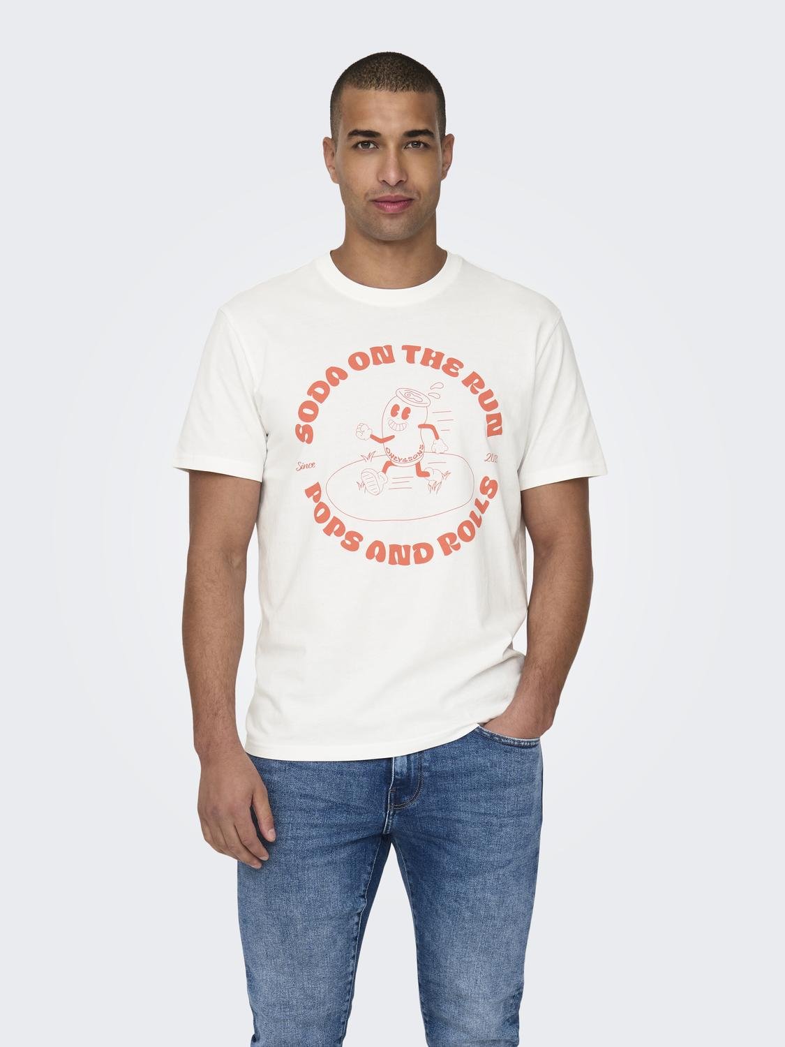 ONSKIM REG FUNNY SS TEE