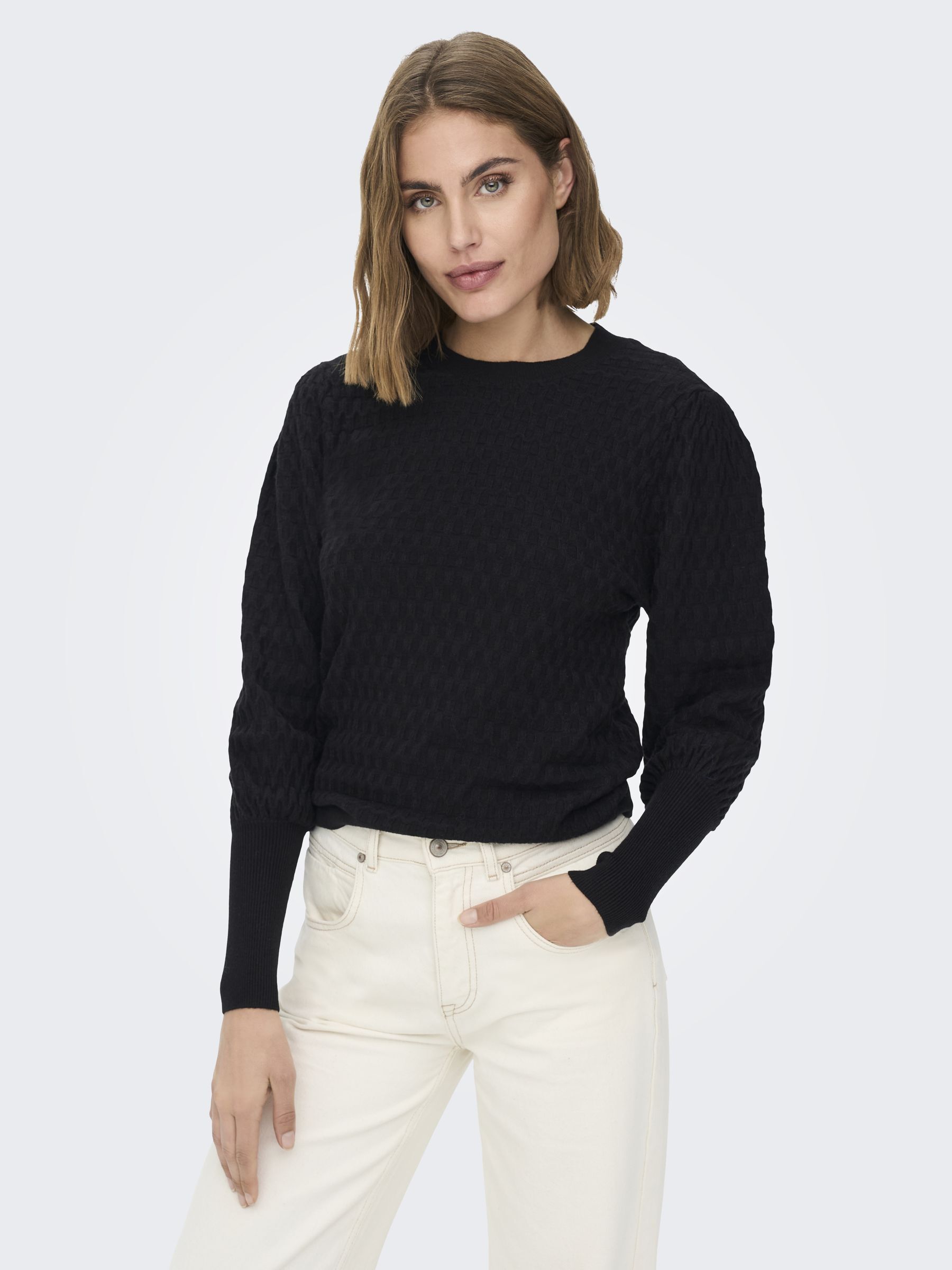 ONLFAYE LIFE LS O-NECK CS KNT
