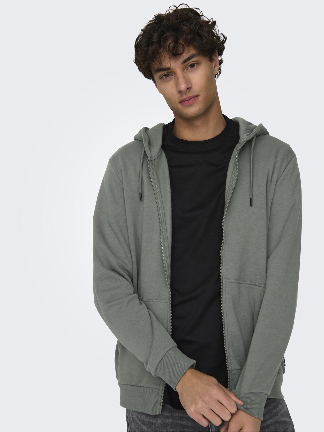 ONSCERES ZIP THR. HOODIE SWEAT NOOS