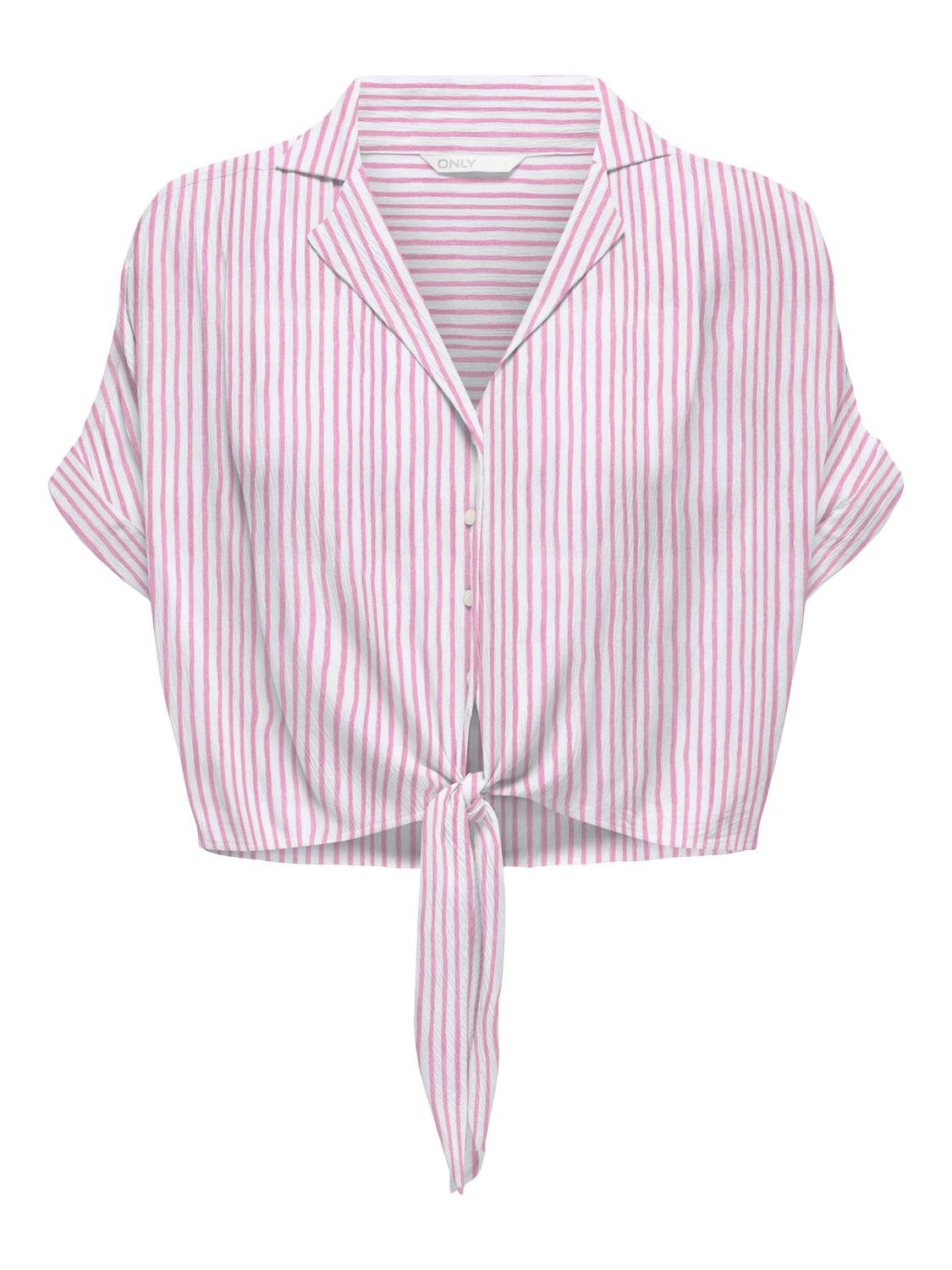 ONLPAULA LIFE S/S TIE SHIRT WVN NOOS