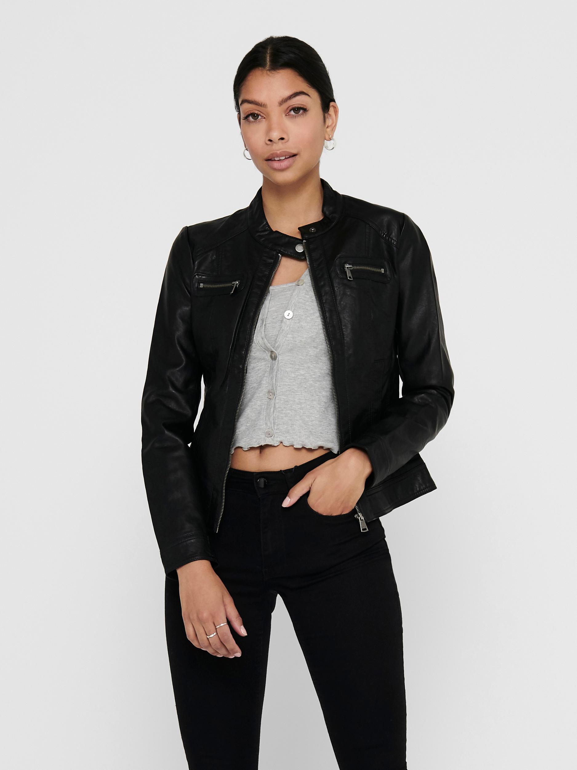 ONLBANDIT FAUX LEATHER BIKER OTW NOOS