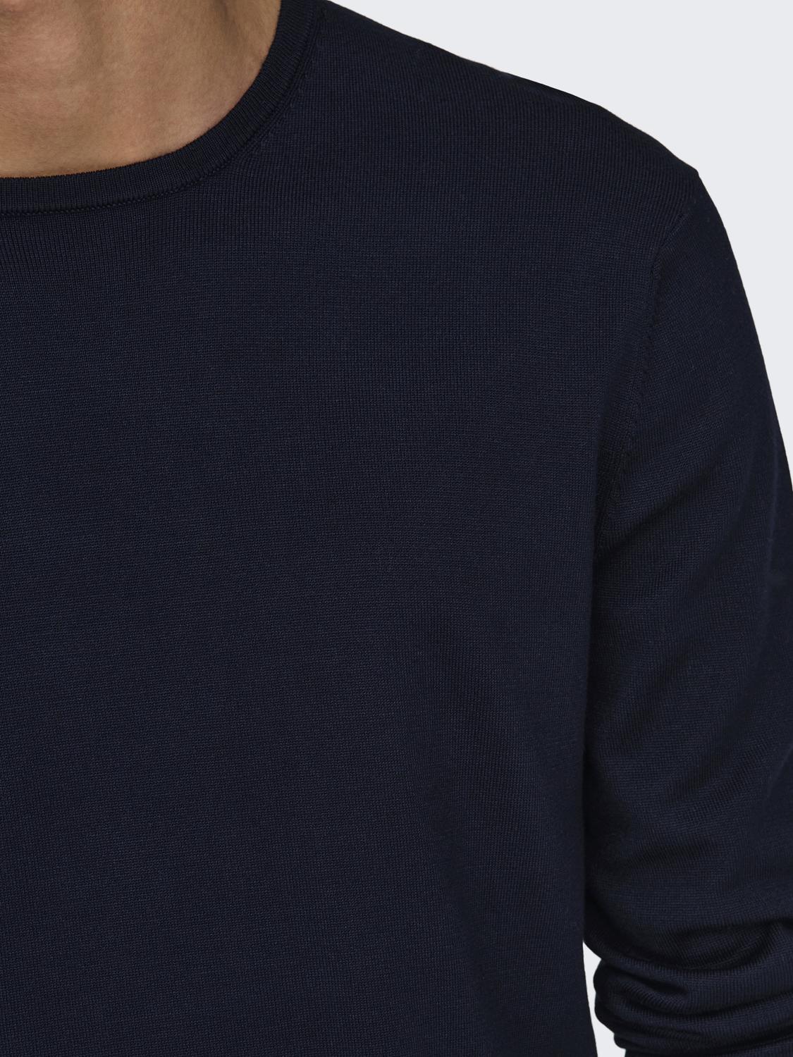 ONSWYLER LIFE REG 14 LS CREW KNIT NOOS