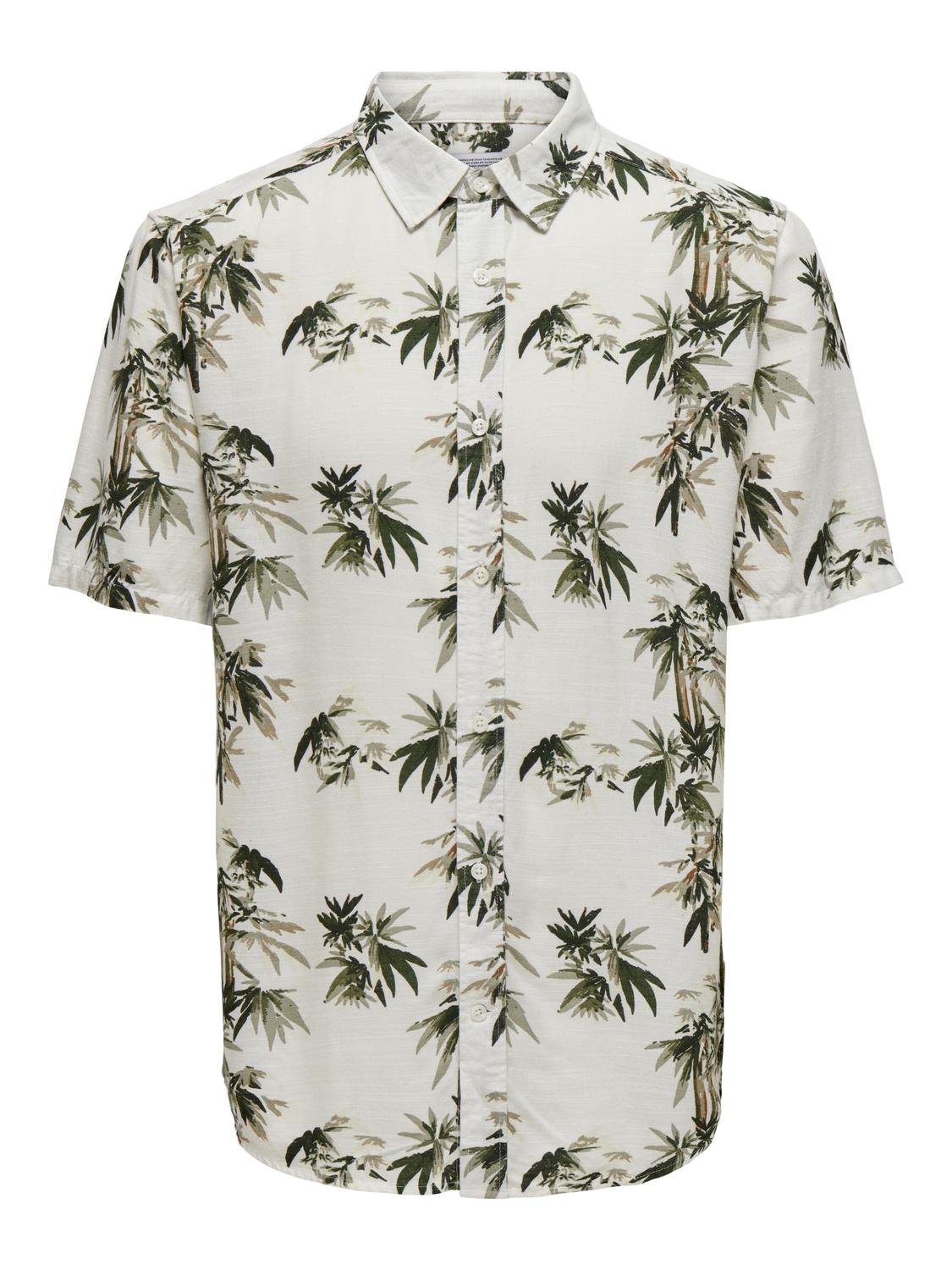 ONSBOLD REG SS PALM TREE AOP SHIRT