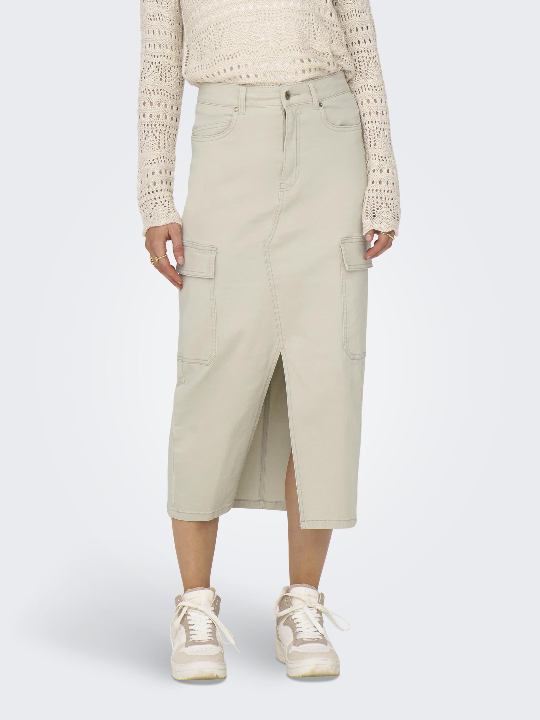 ONLLOLA HW CARGO LONG SLIT SKIR PNT NOOS