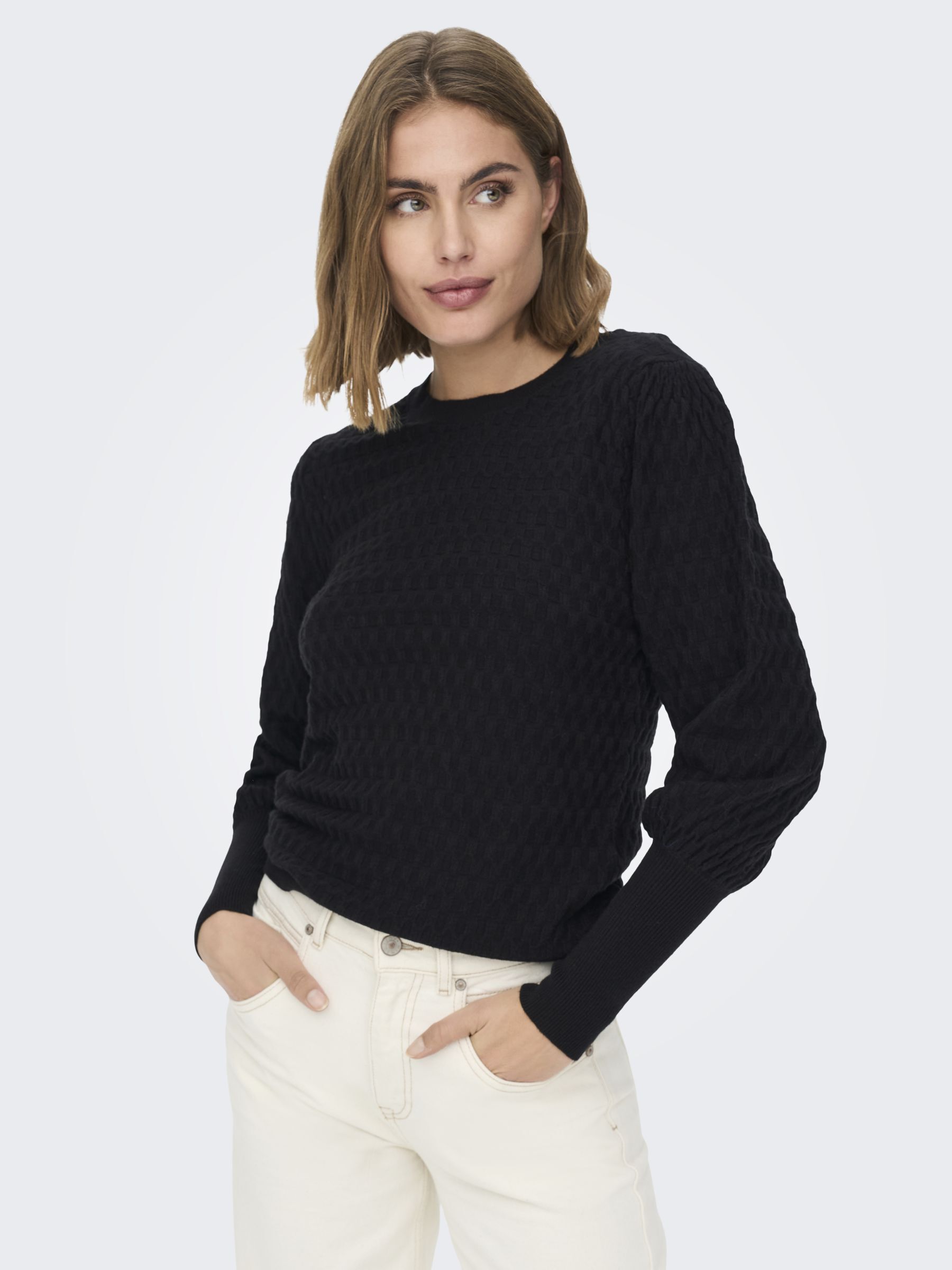 ONLFAYE LIFE LS O-NECK CS KNT
