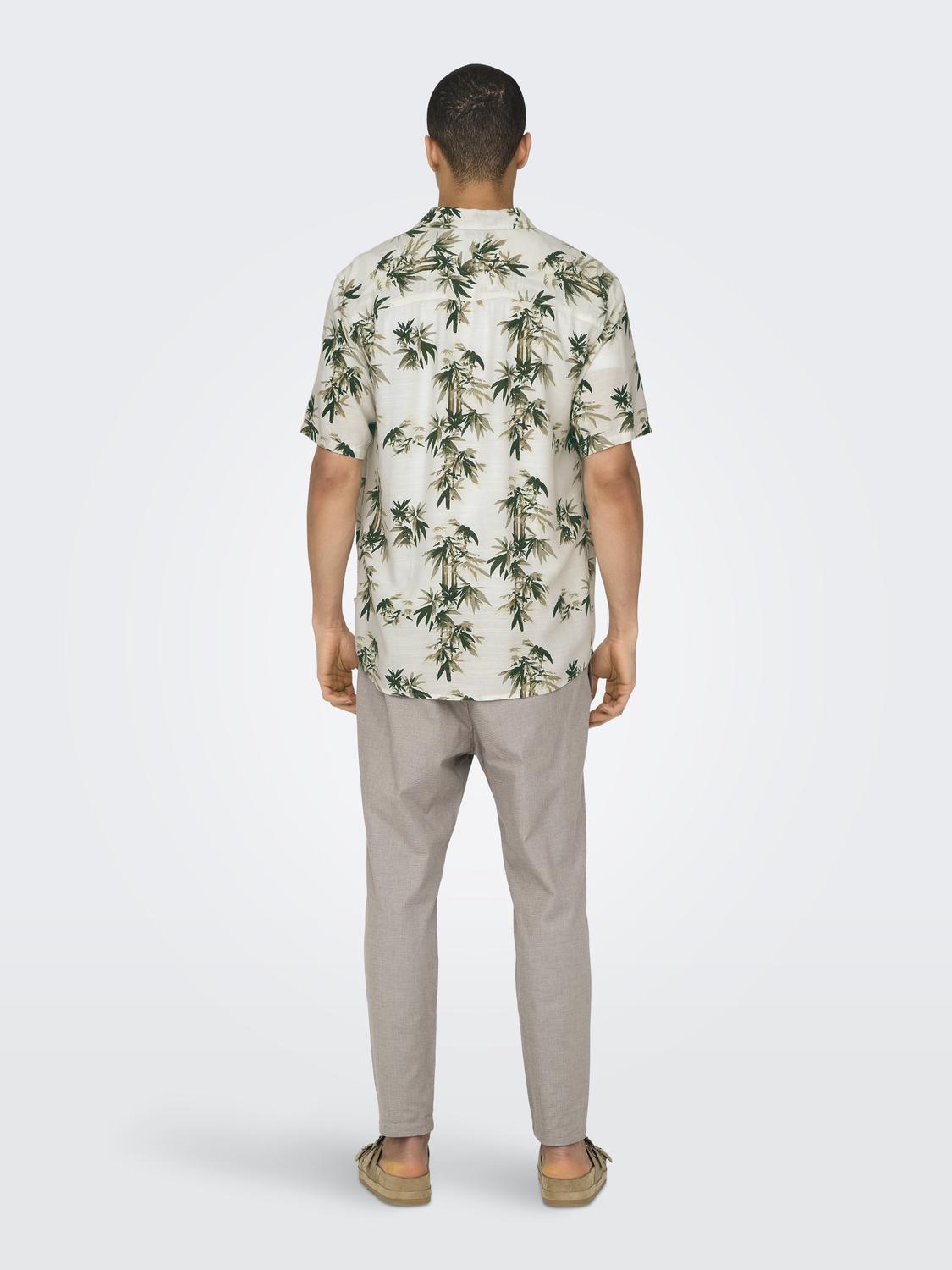ONSBOLD REG SS PALM TREE AOP SHIRT