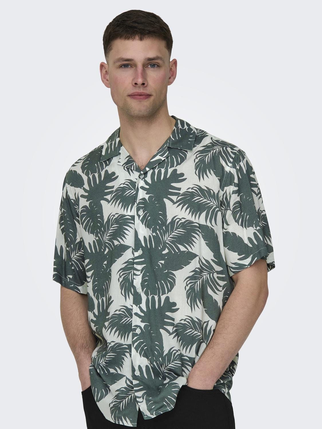 ONSDASH LIFE REG VISC AOP SS SHIRT 8400