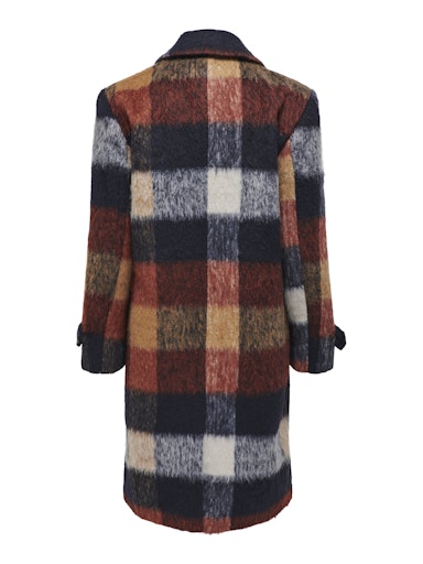 ONLALINA LIFE CHECK WOOL COAT CC OTW