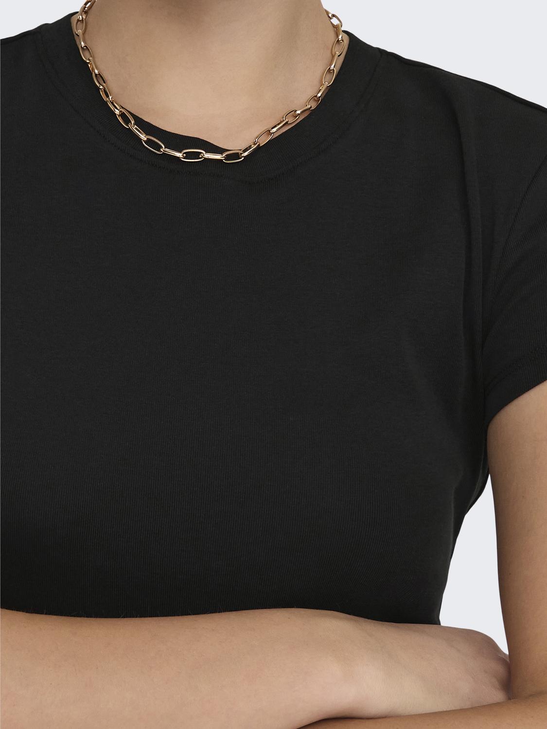 ONLELINA S/S O-NECK SHORT TOP JRS NOOS