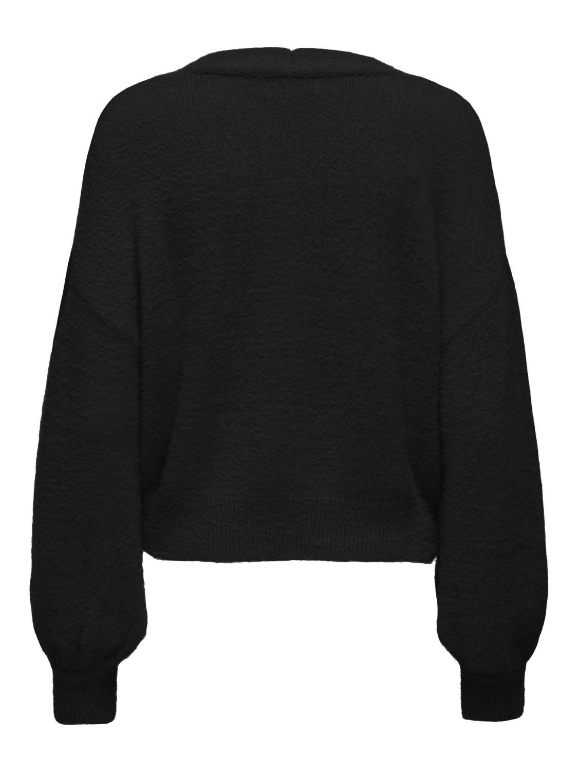 CARPIUMO LS PUFF V-NECK CARDIGAN KNT