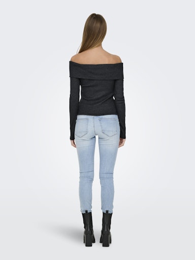 ONLPIPER L/S OFF SHOULDER TOP JRS