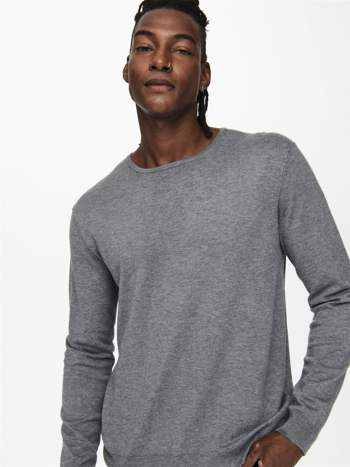 ONSWYLER LIFE REG 14 LS CREW KNIT NOOS