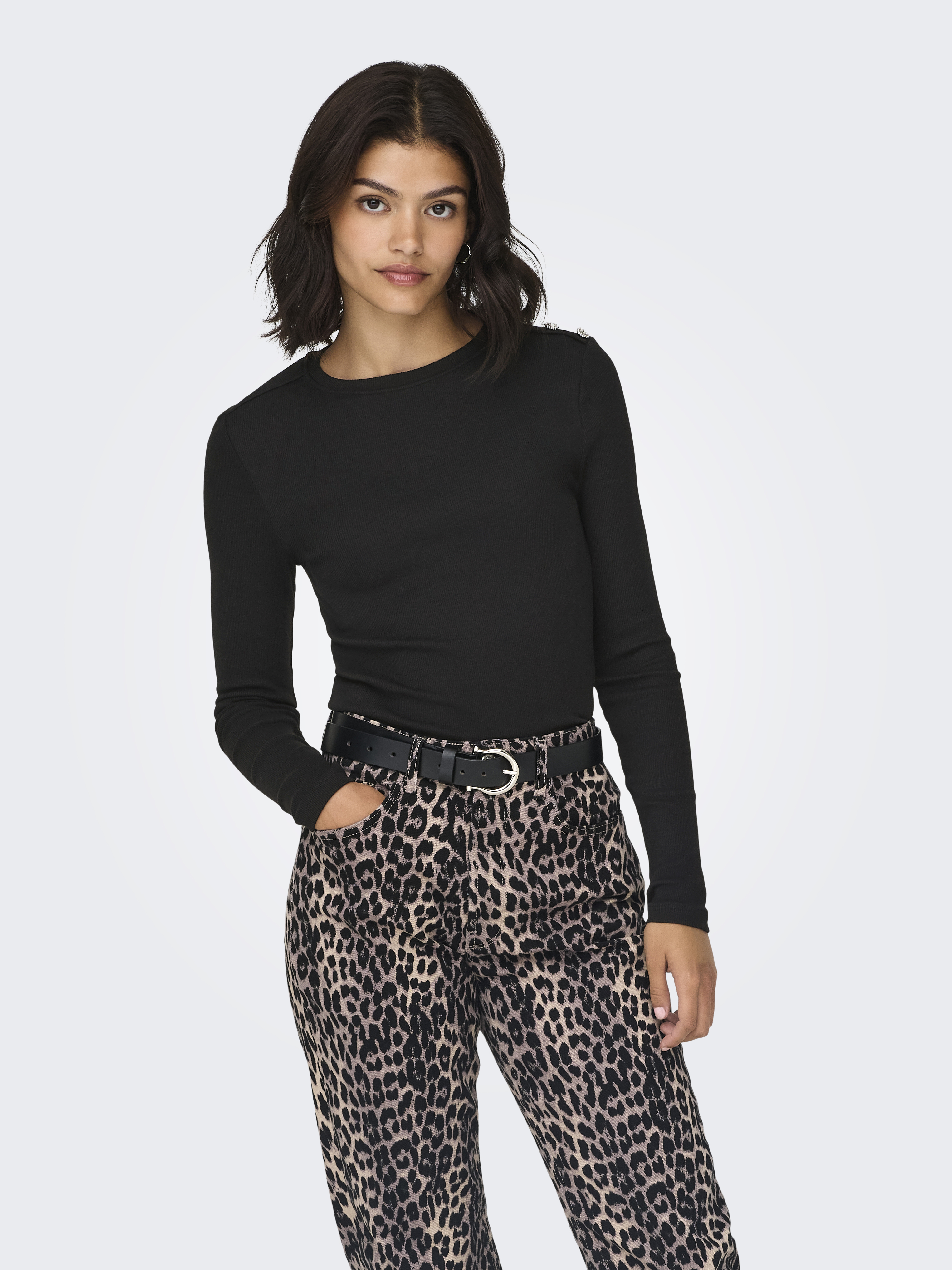 ONLCHECKIE LIFE L/S TOP BOX JRS