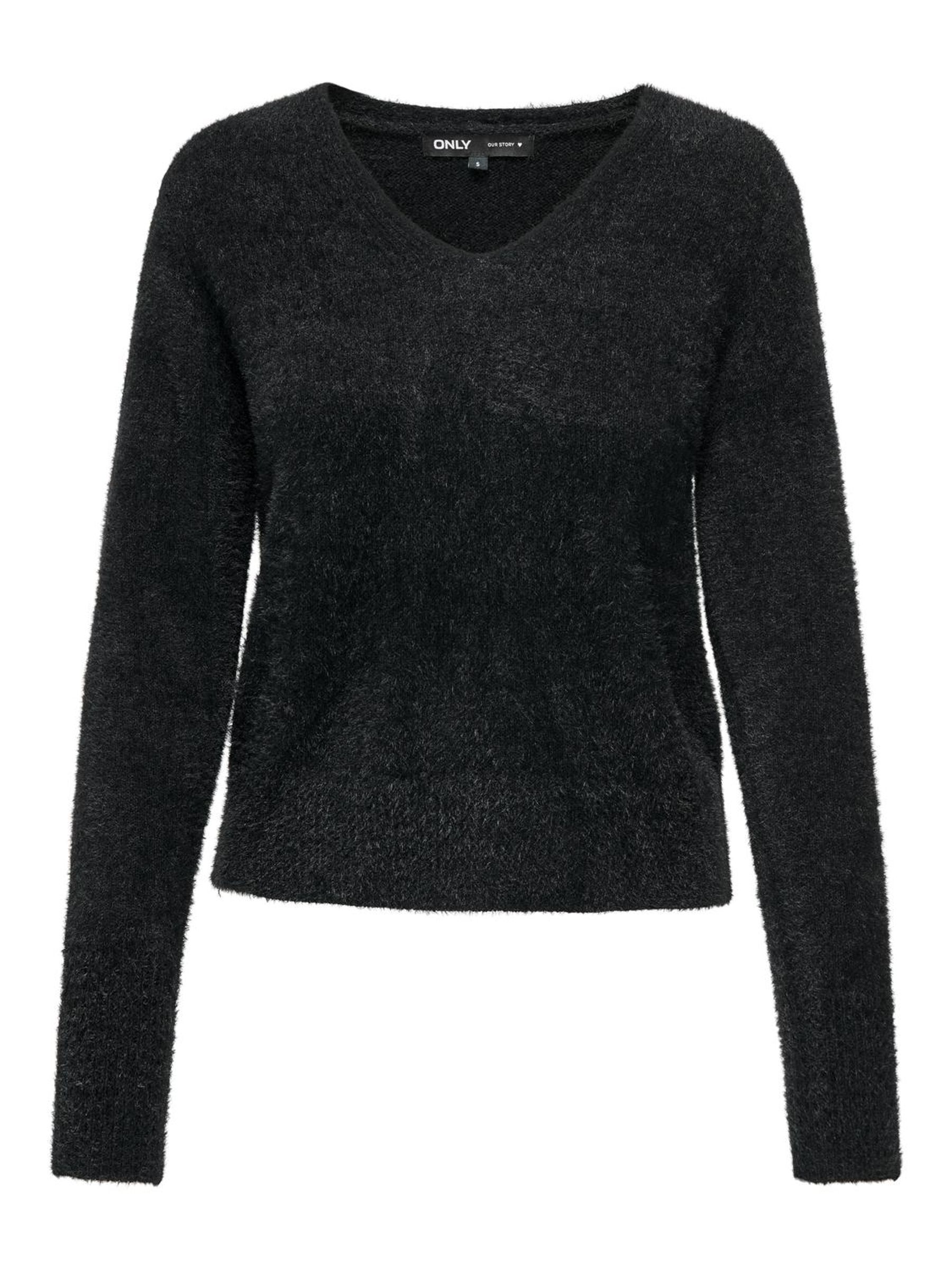 ONLELLA PIUMO LS V-NECK NCA KNT