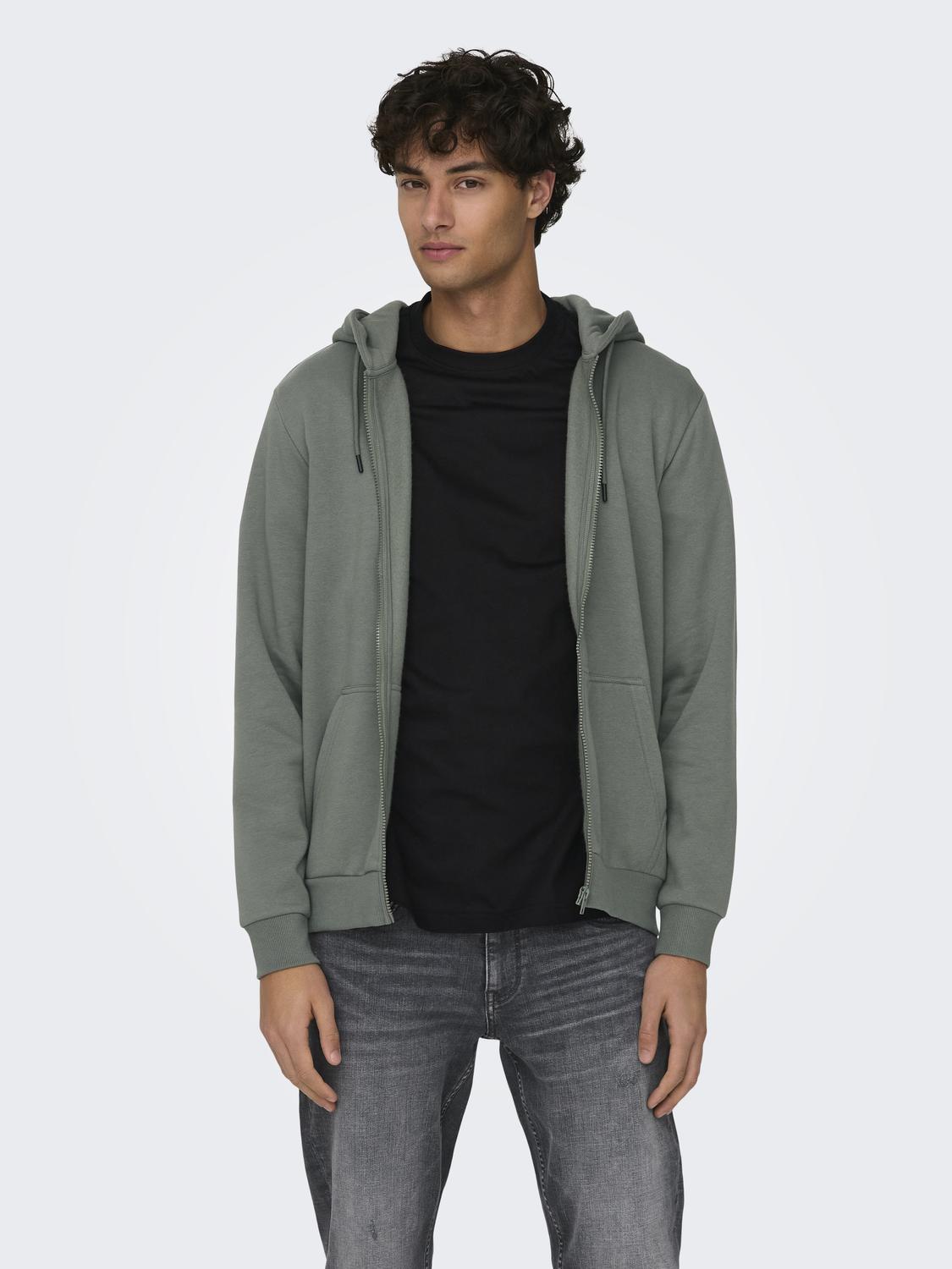 ONSCERES ZIP THR. HOODIE SWEAT NOOS