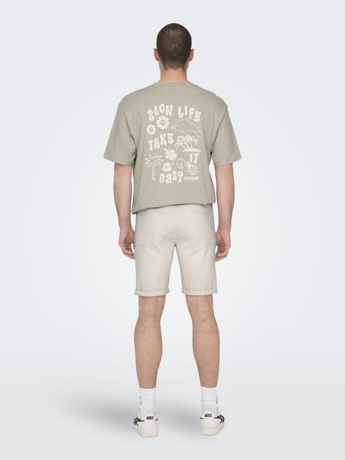 ONSPLY ECRU 9296 AZG DNM SHORTS