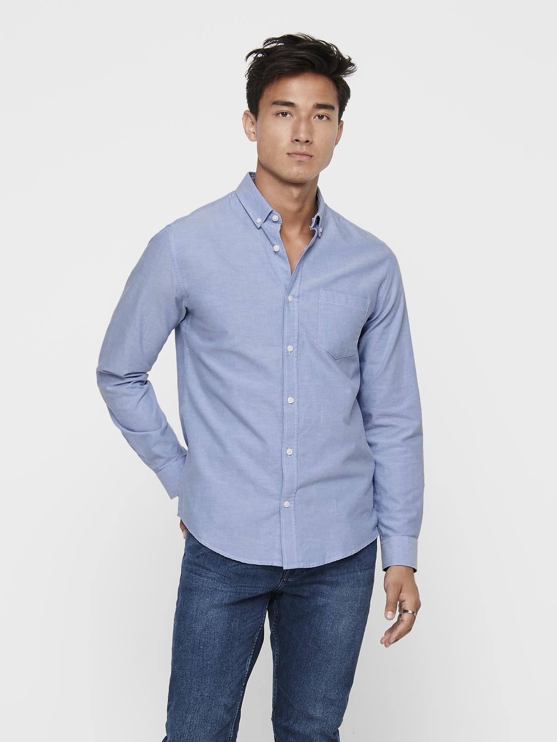 ONSALVARO SLIM LS OXFORD SHIRT NOOS